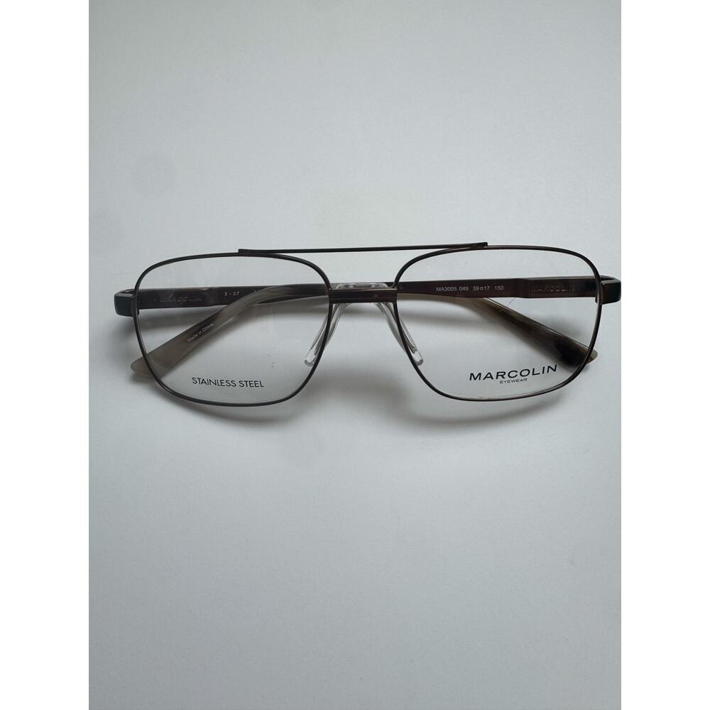 NEW Flawed Marcolin MA3030 gun metal Aviator frames
